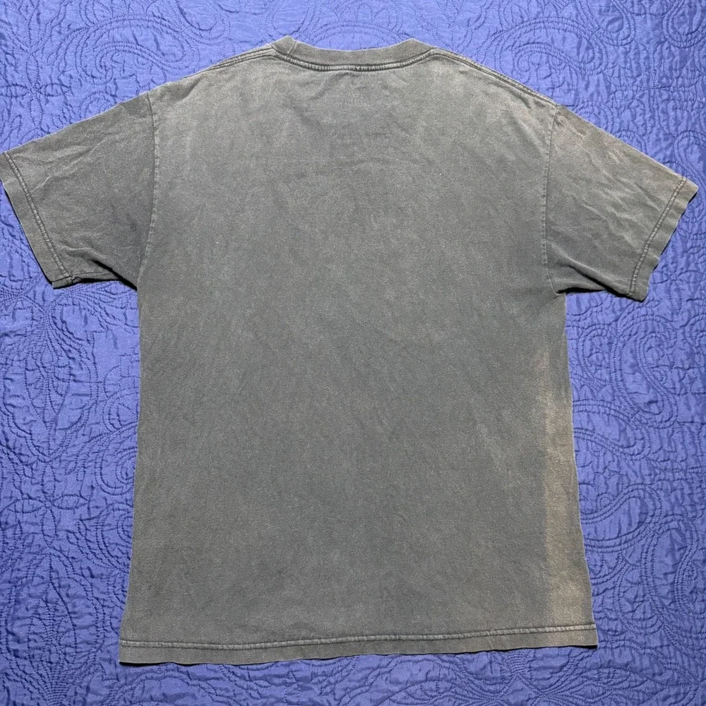 Vans Mens Graphic T-Shirt Large Faded Black Highway Light Trail Skull Logo Tee